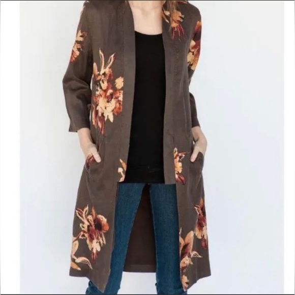 Free People Printed Slim Kimono - Picture 3 of 9